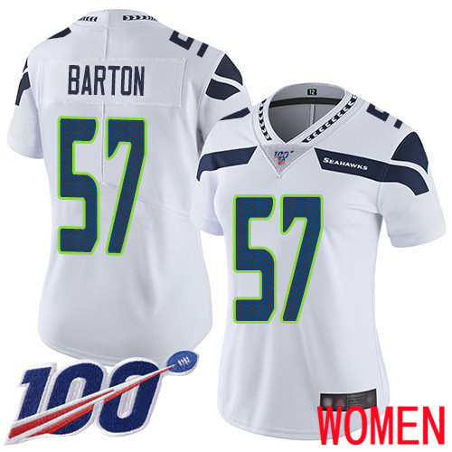 Seattle Seahawks Limited White Women Cody Barton Road Jersey NFL Football #57 100th Season Vapor Untouchable->seattle seahawks->NFL Jersey